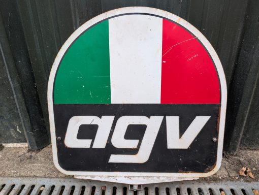 Metal AGV Helmet Advertising Sign