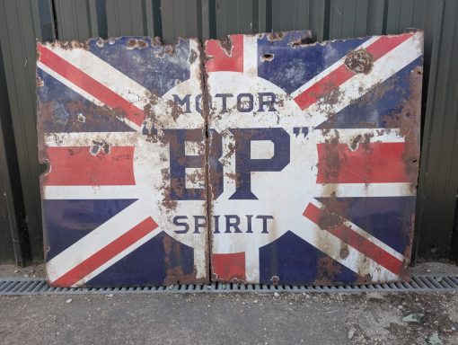BP Motor Spirit Oil Sign