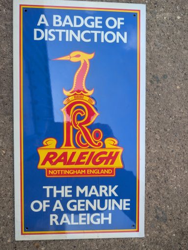 Raleigh Bicycle Sign